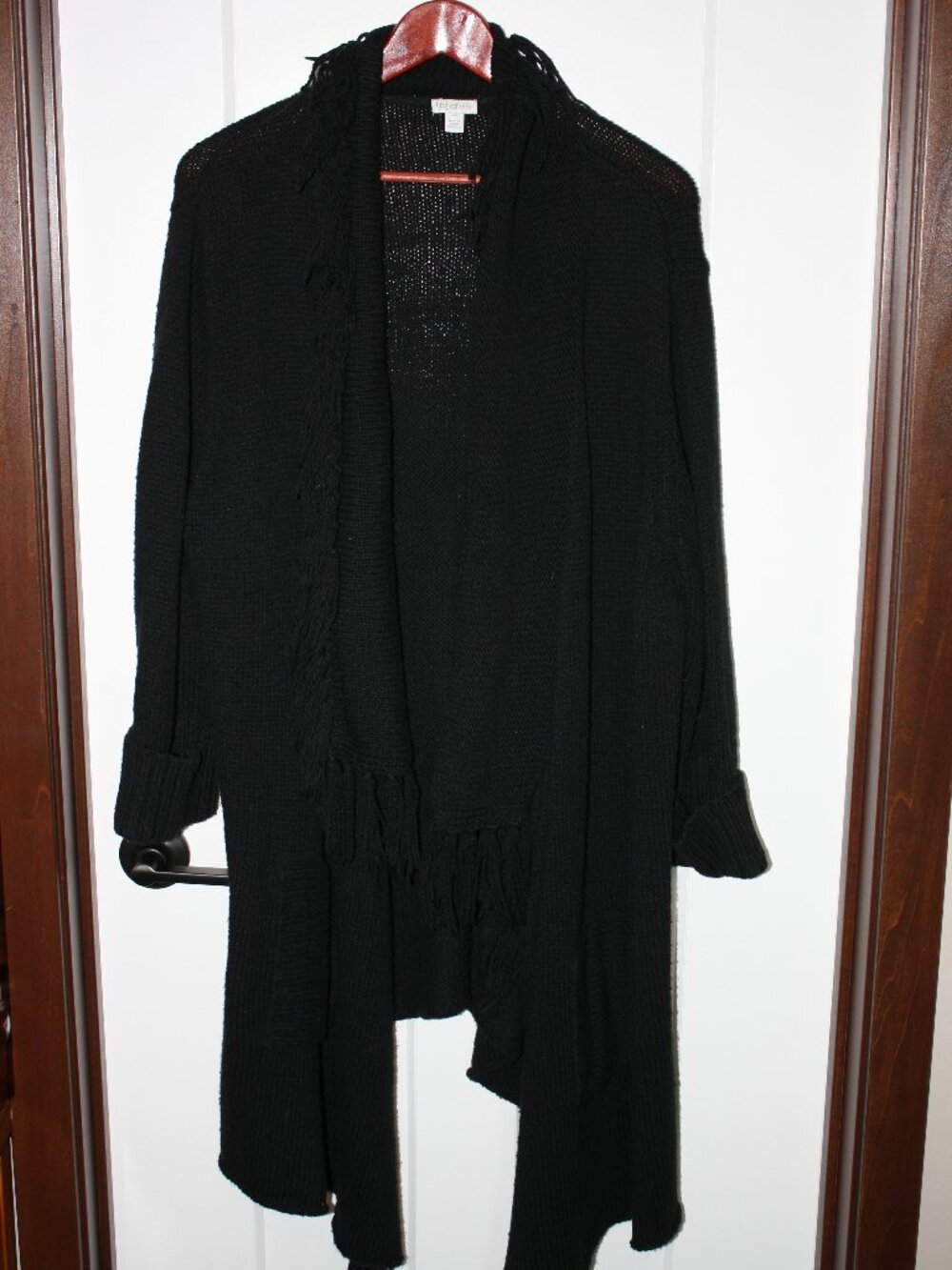 Relativity, Black Sweater cardigan, Size 3X